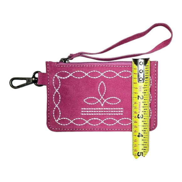 Genuine Leather Western Style Coins & Notes Purse with ID or Credit Card Pocket - Picture 7 of 7